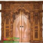 Pintu gebyok ukiran standar kayu jati