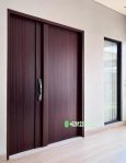 Jual Pintu Kayu Jati Minimalis Modern Custom Ukuran